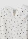 White organic stretch cotton T-shirt with pattern_3
