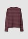 T-shirt multicolor in puro cotone a righe con girocollo regular fit_6