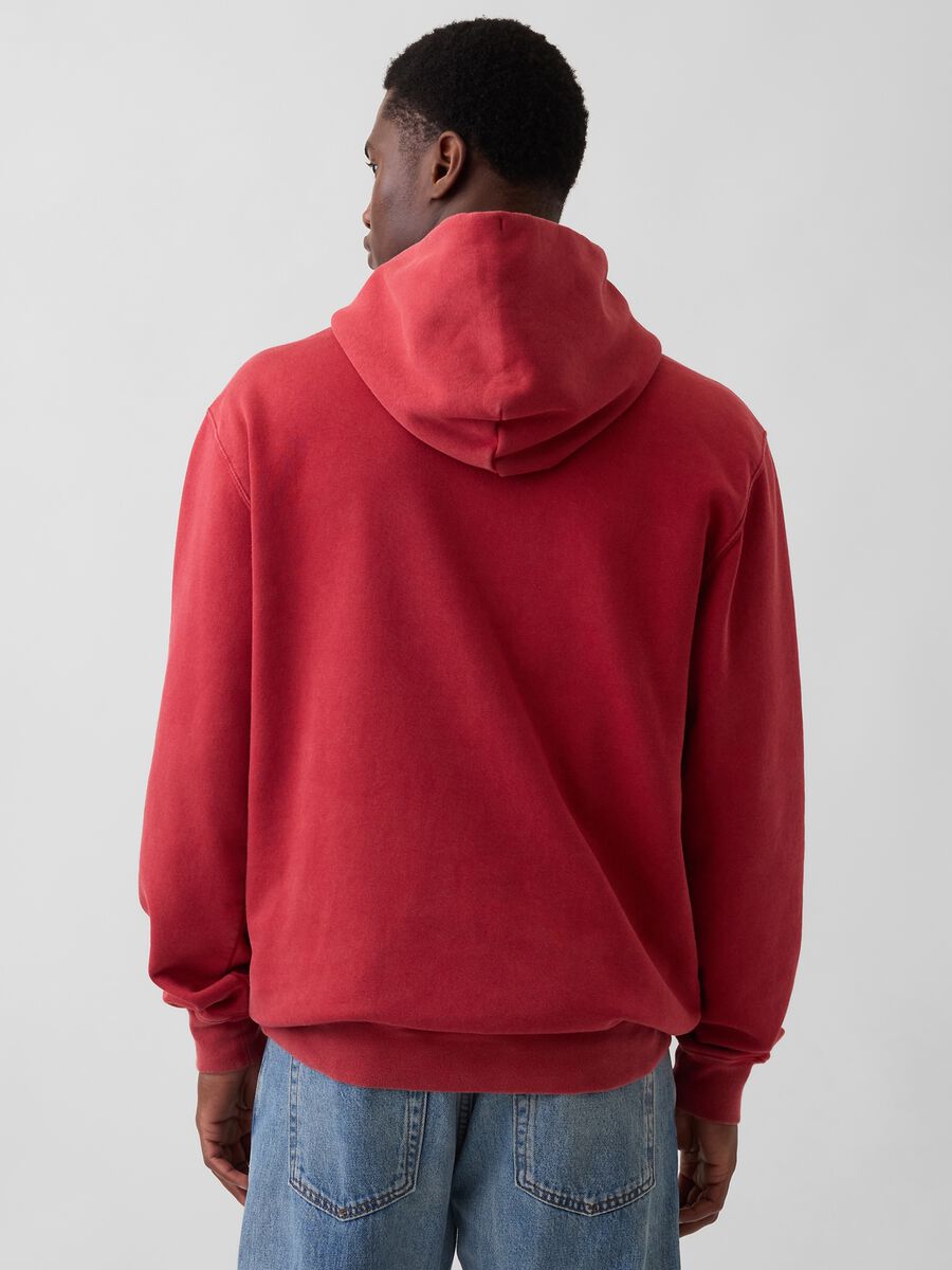 Cotton Blend Hooded Logo Sweatshirt_2