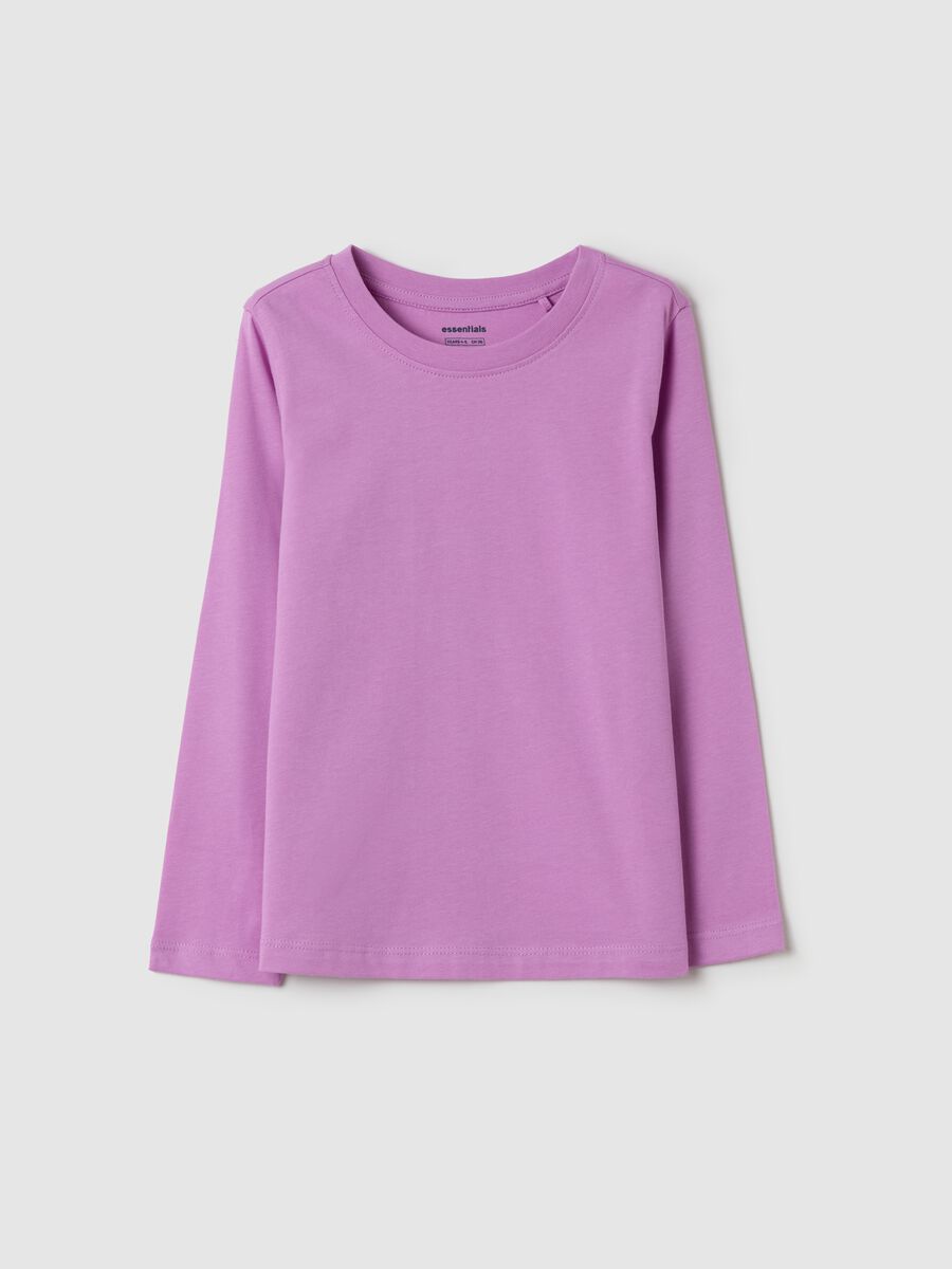 Long-sleeved T-shirt in organic cotton_0