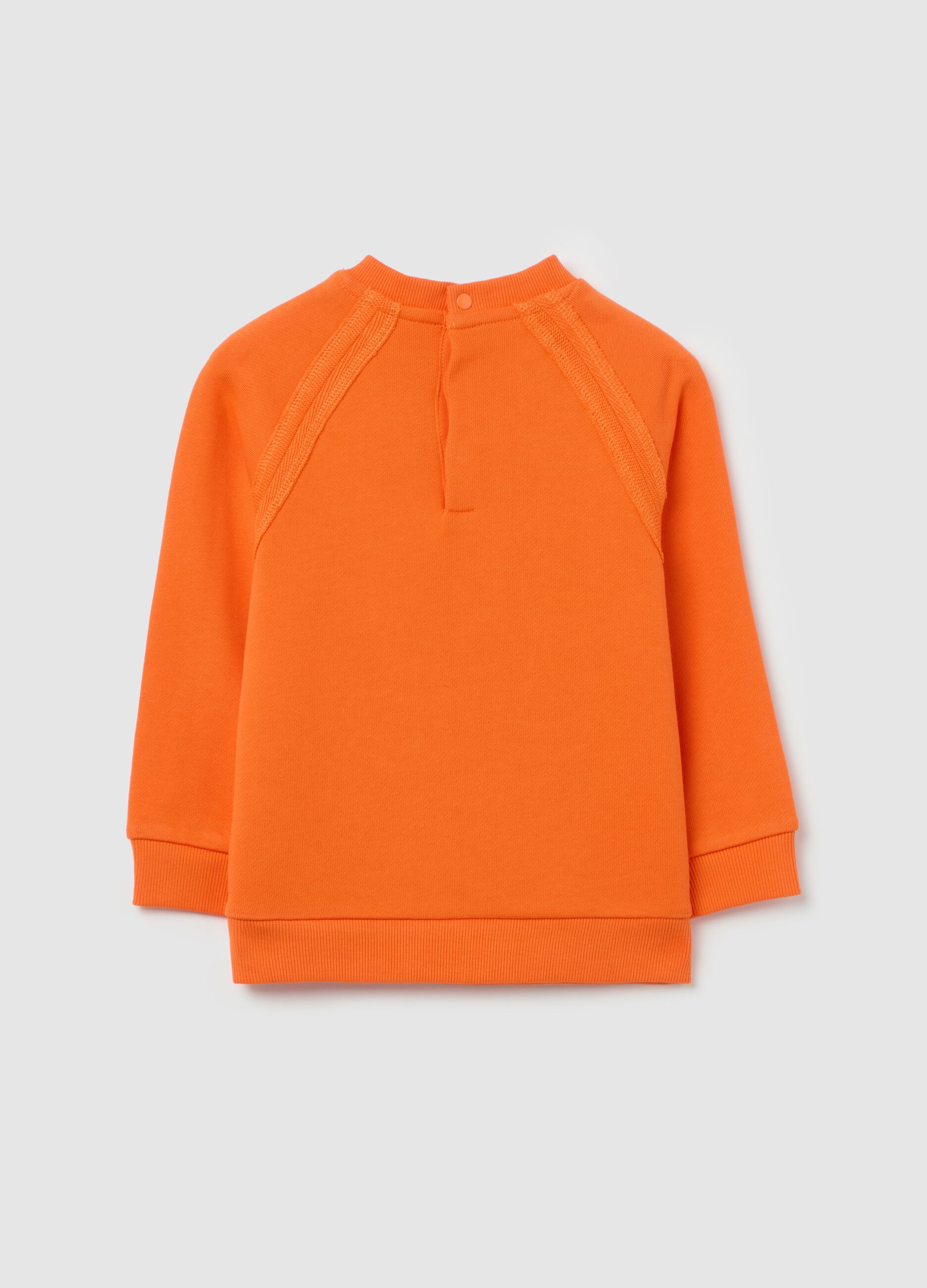 Cotton sweatshirt with skater crocodile patch