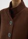 Regular fit brown coat with buttons_3