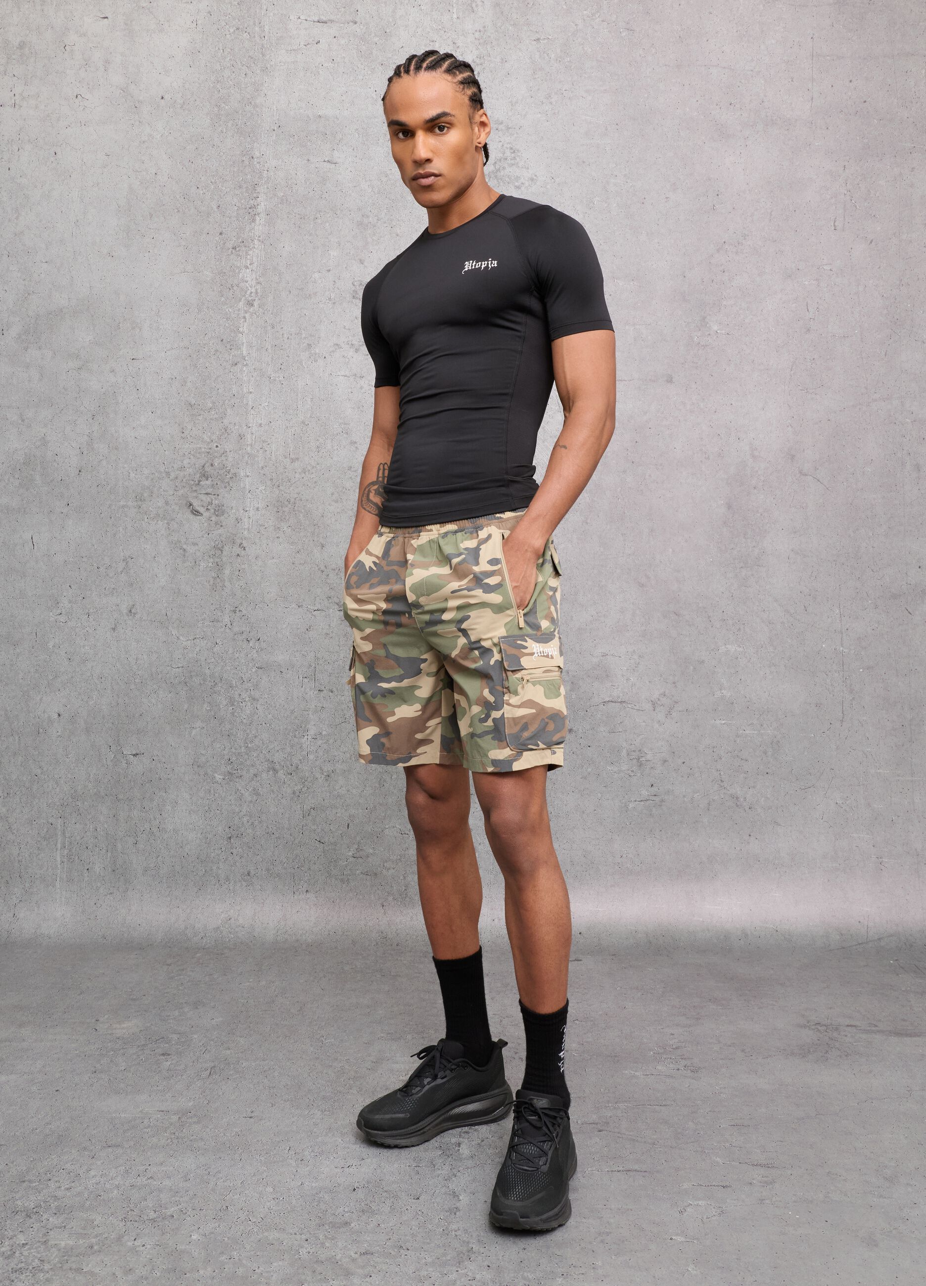 Kombat Active Camo Cargo Shorts