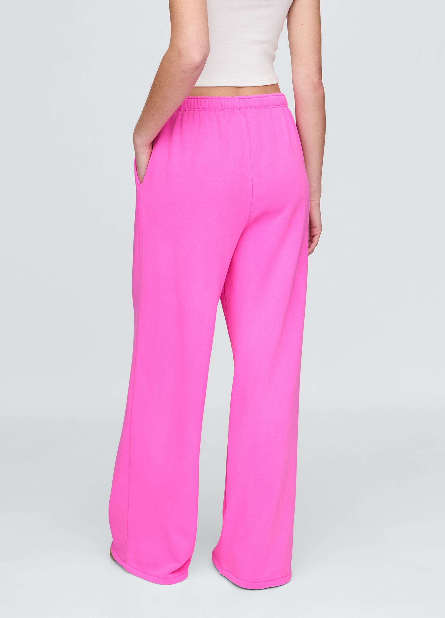 Wide Leg Pink Palazzo Trousers