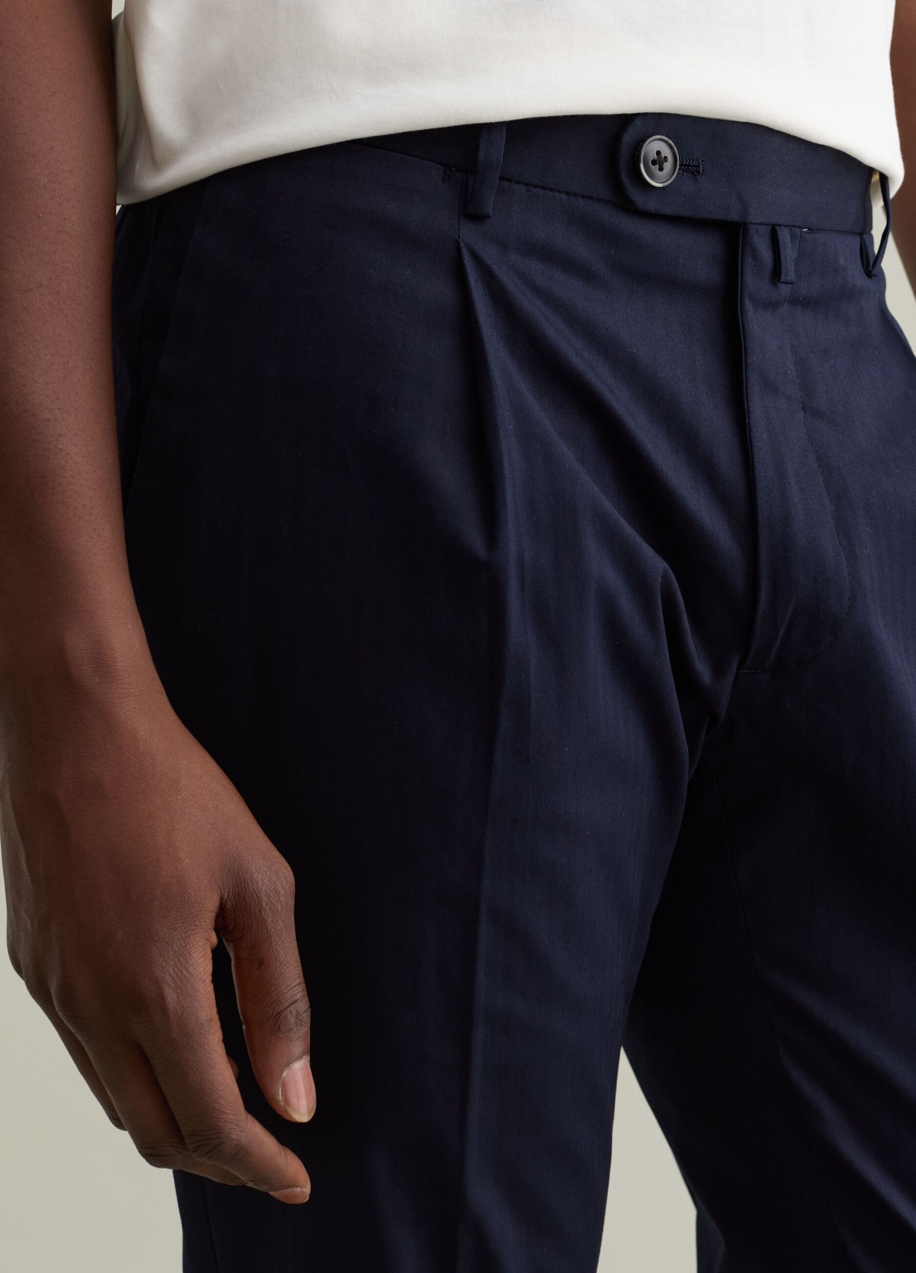 Pantaloni chino in cotone stretch