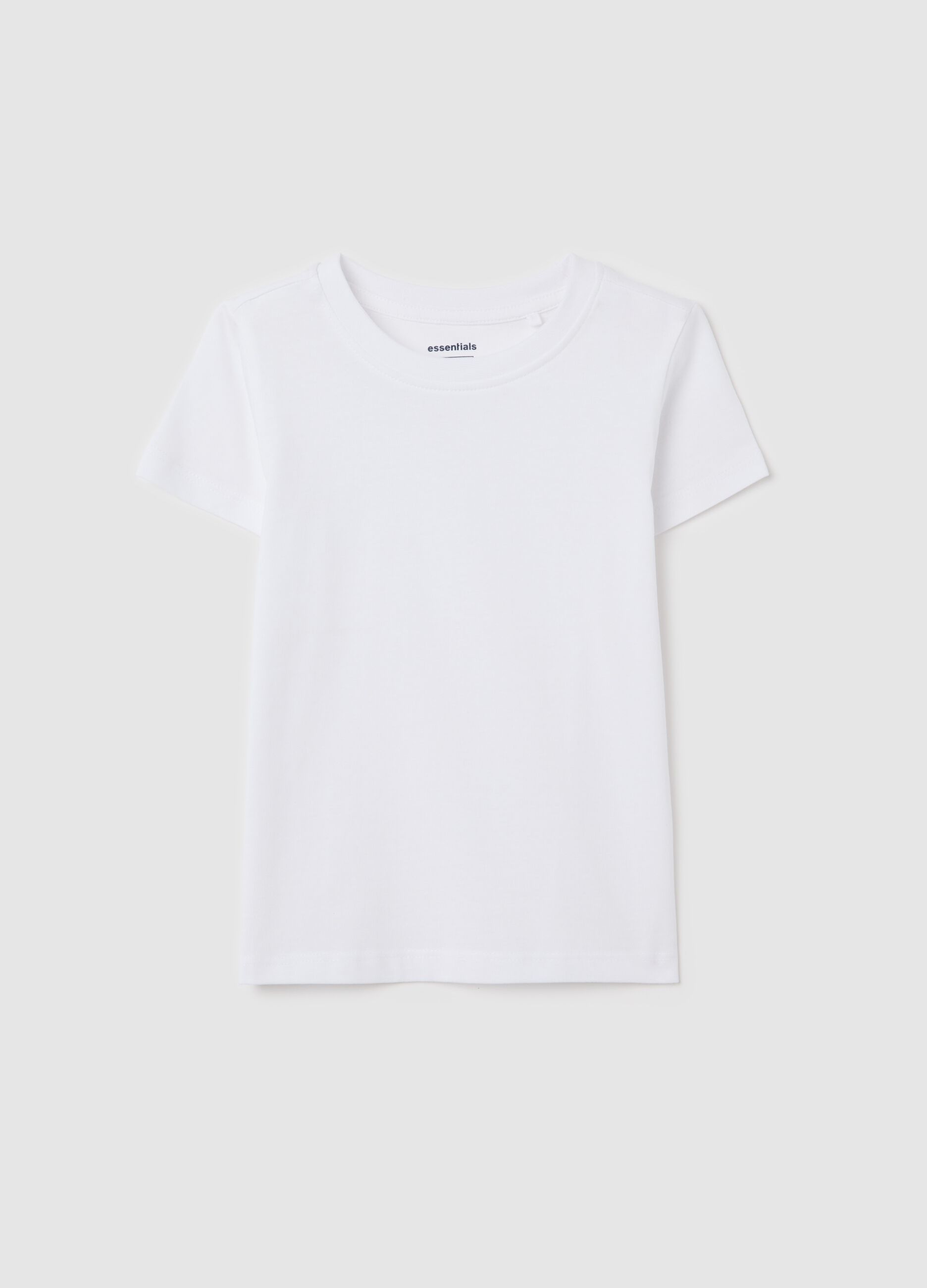 Essential white T-shirt in organic cotton