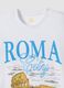 White pure cotton T-shirt with print, regular fit_5