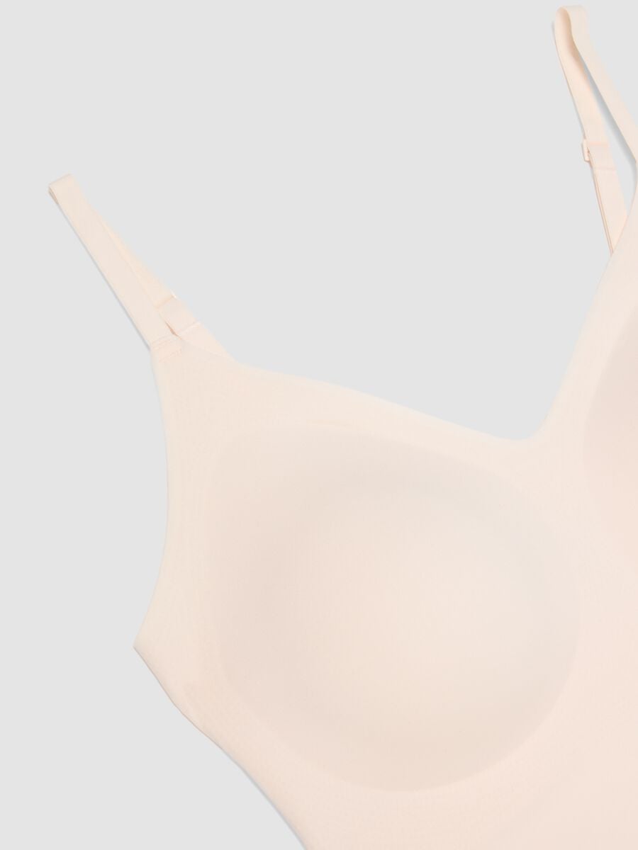 Pink stretch V-neck camisole_2