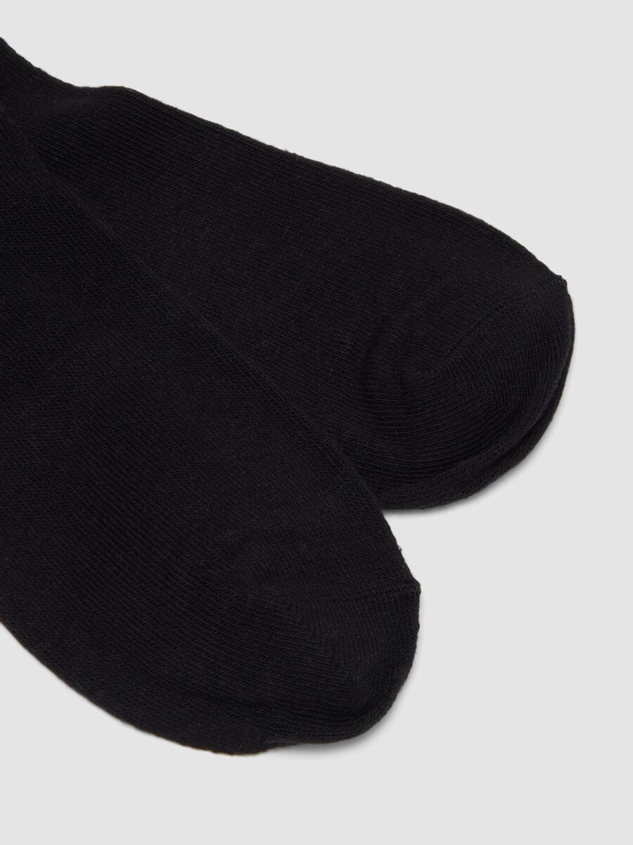Calze nere in cotone organico elasticizzato_1