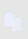 Two-pack of girls' regular fit white stretch cotton vests_1