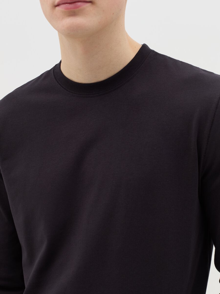 Long-sleeved T-shirt in stretch cotton_2