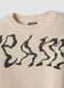 Beige oversized cotton-blend ribbed crew-neck top for boys_1