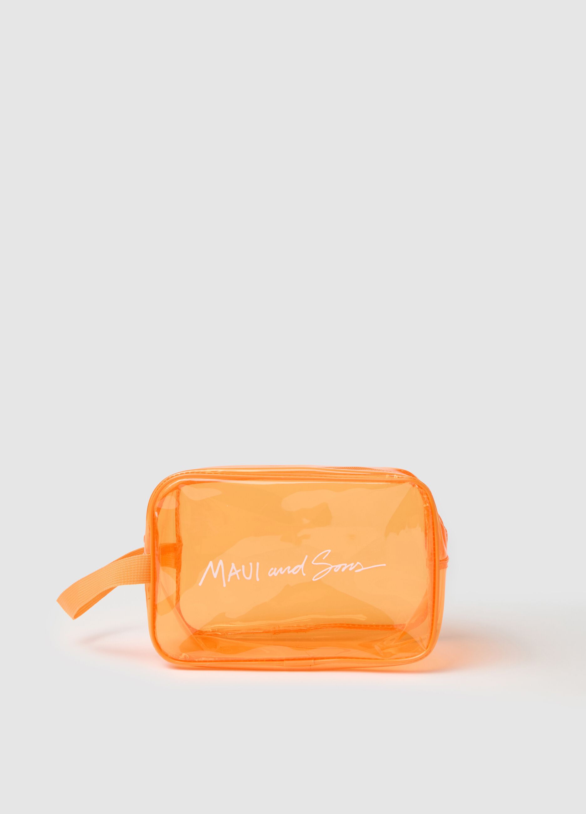 Transparent Orange Beauty Case Maui