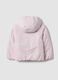 Giubbotto Ultralight reversibile rosa imbottito con cappuccio per bambina_2