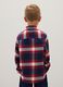 Children's pure cotton checked regular fit shirt_1