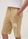 Boy's beige pure cotton shorts regular fit_2