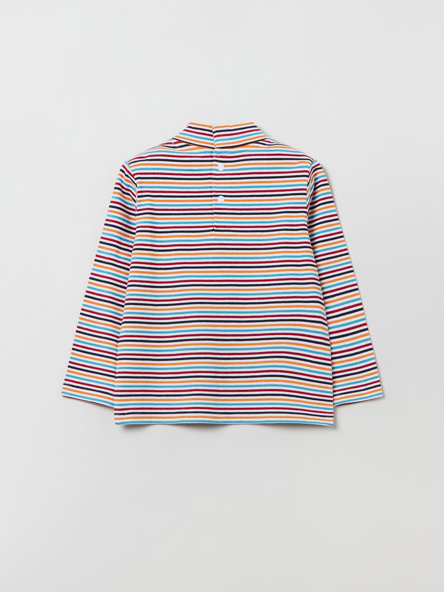 T-shirt maniche lunghe con collo alto_1