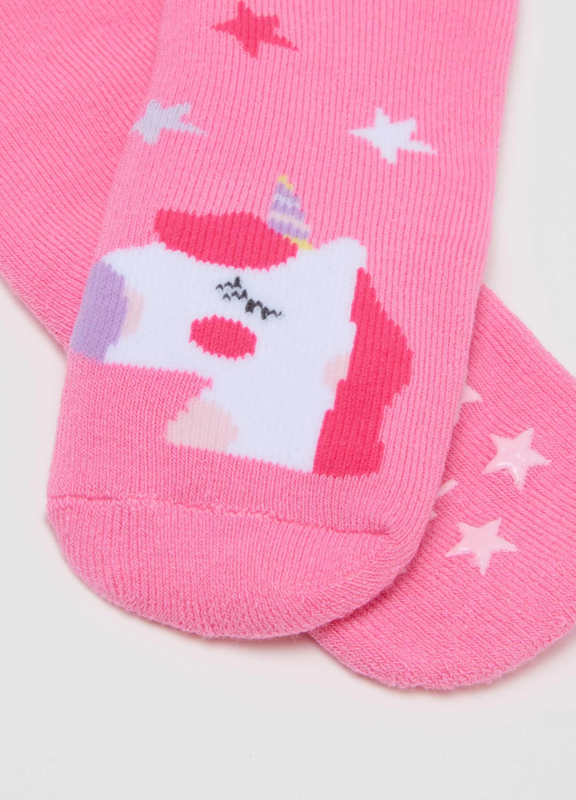 Girls' Multicolor Cotton Stretch Socks