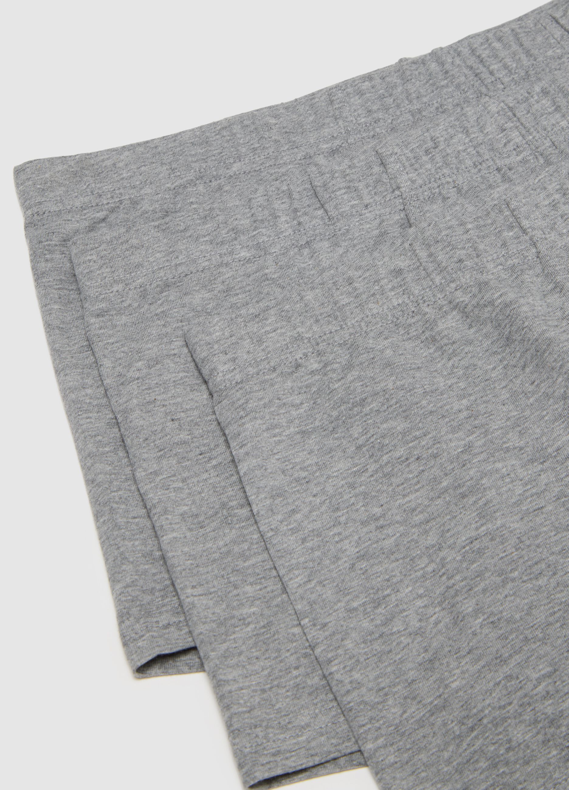 Tripack stretch cotton grey regular fit boxers