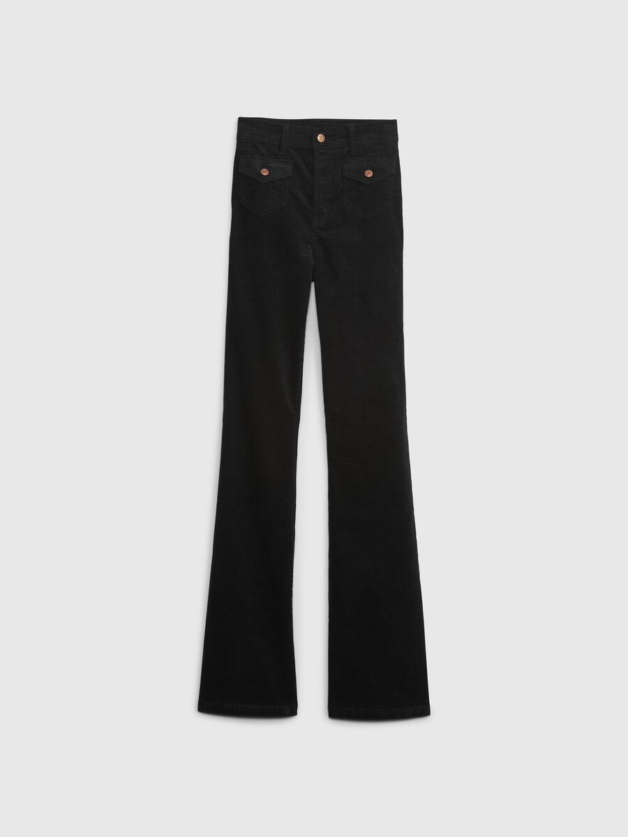 Pantaloni flare fit in corduroy_5