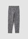Treggings skinny grigi in cotone organico elasticizzato per bambina_0