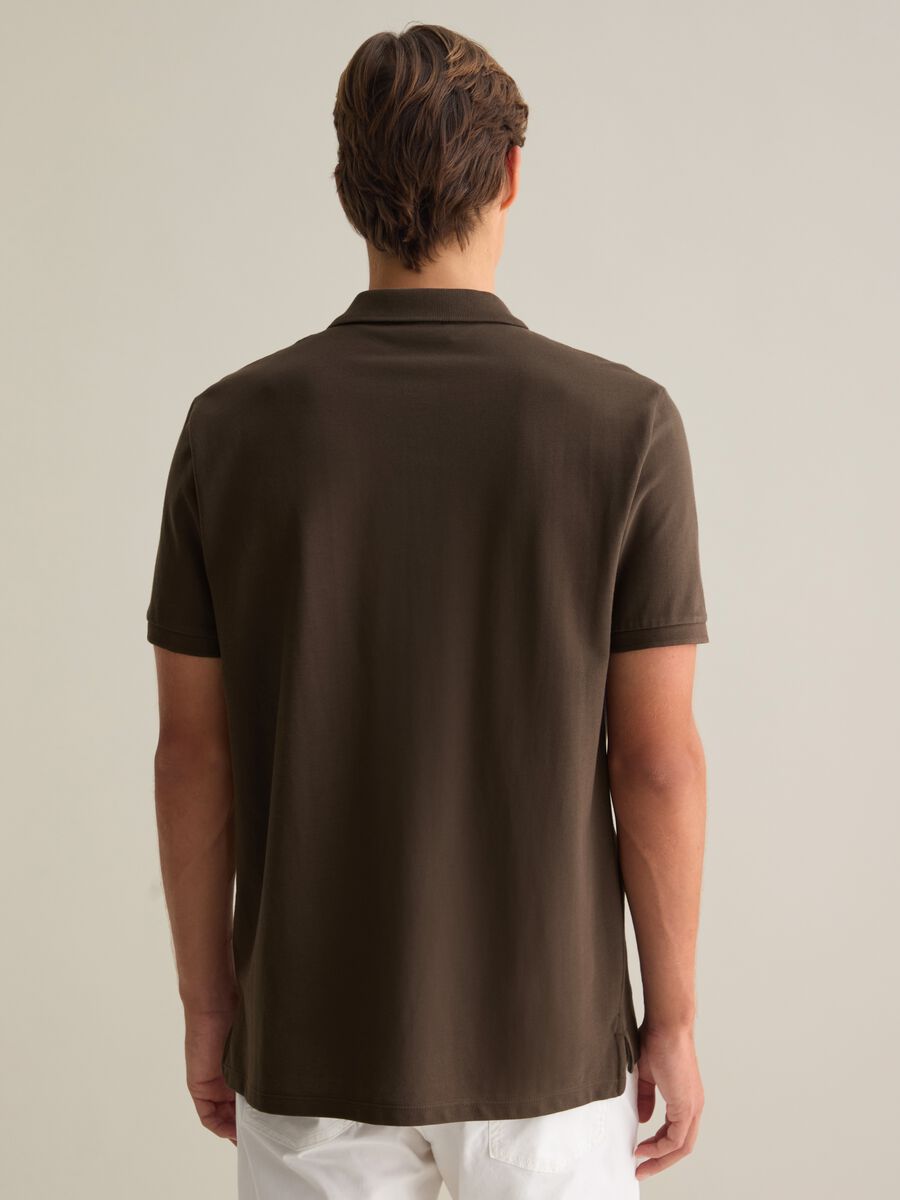 Brown Short-Sleeve Cotton Polo_2