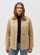 Short jacket with collar in corduroy_1