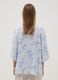 Light Blue Viscose-Blend Blouse with Stripes and Floral Print_3