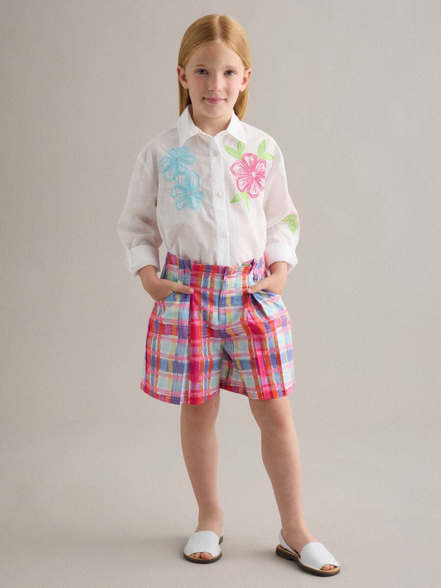 Shorts multicolor in puro cotone_0