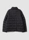 Black padded regular-fit jacket with high neck_2
