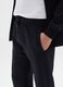 Boy's black pure cotton jogger trousers in regular fit_2
