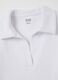 Women's pure cotton white polo shirt_5