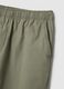Green chino trousers in pure beige cotton regular fit_5