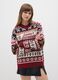 Multicolour Christmas jumper with oversized fit and crew neck_1