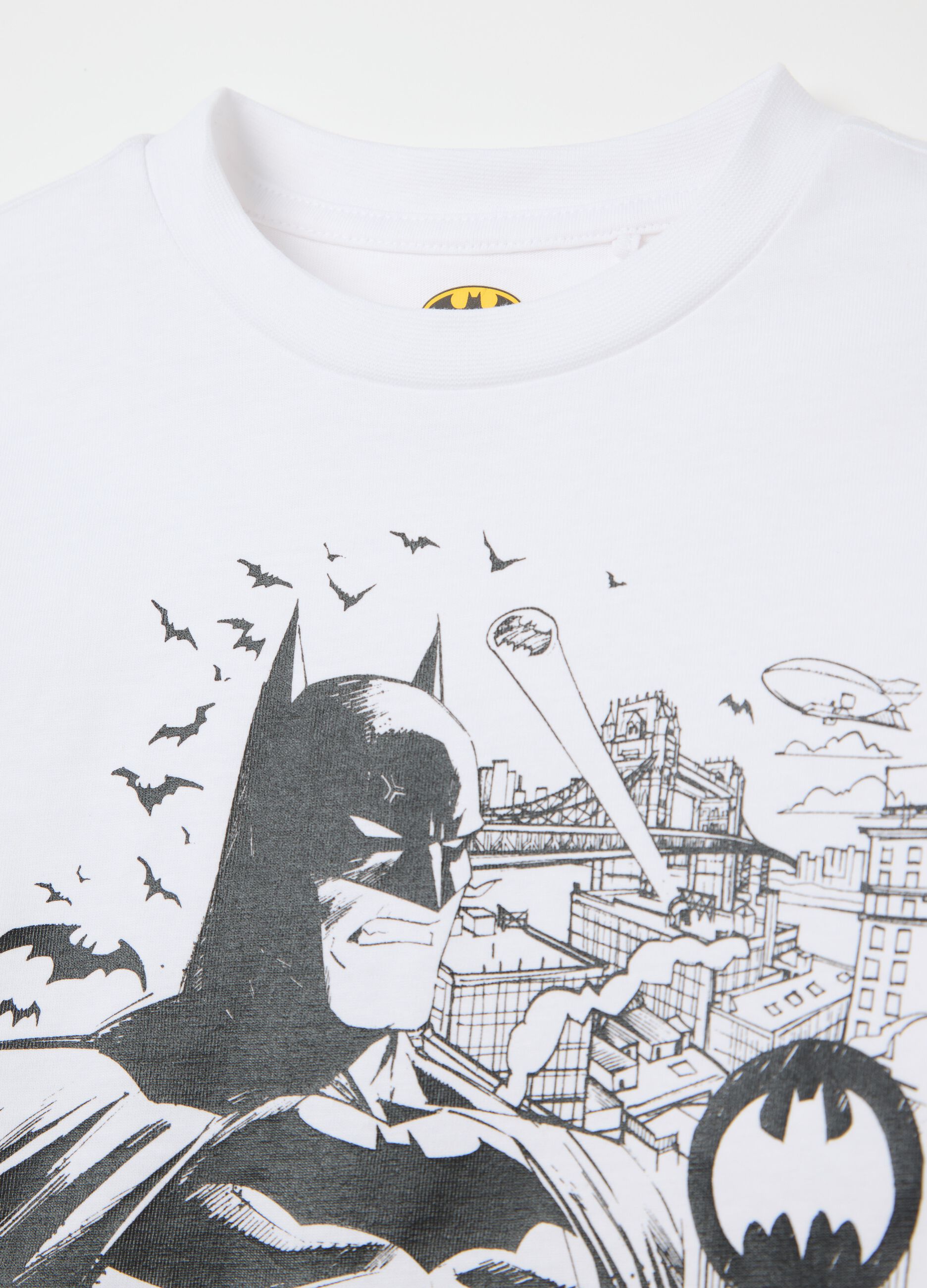 White and grey Batman jogging set