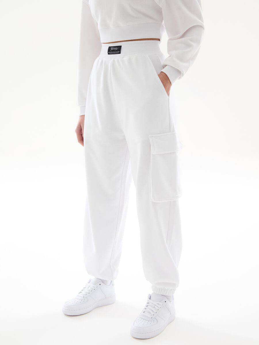 Cargo Joggers White_2