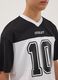 Black short-sleeve V-neck boys&rsquo; T-shirt, relaxed fit_2