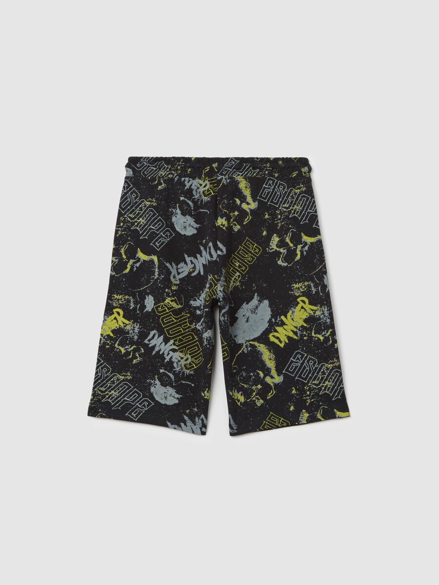 OVS Kids Cotton Graphic Print Shorts_1