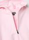 Girl's pink hoodie with zip in pure cotton regular fit_2