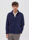 Full-zip sweatshirt in fleece with patch_1