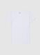 White cotton stretch T-shirt regular fit_4