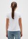 Girls' pure cotton white regular fit T-shirt with print_1