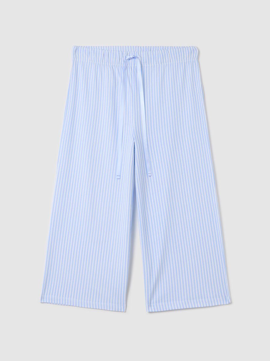 Striped pyjama trousers with drawstring_4