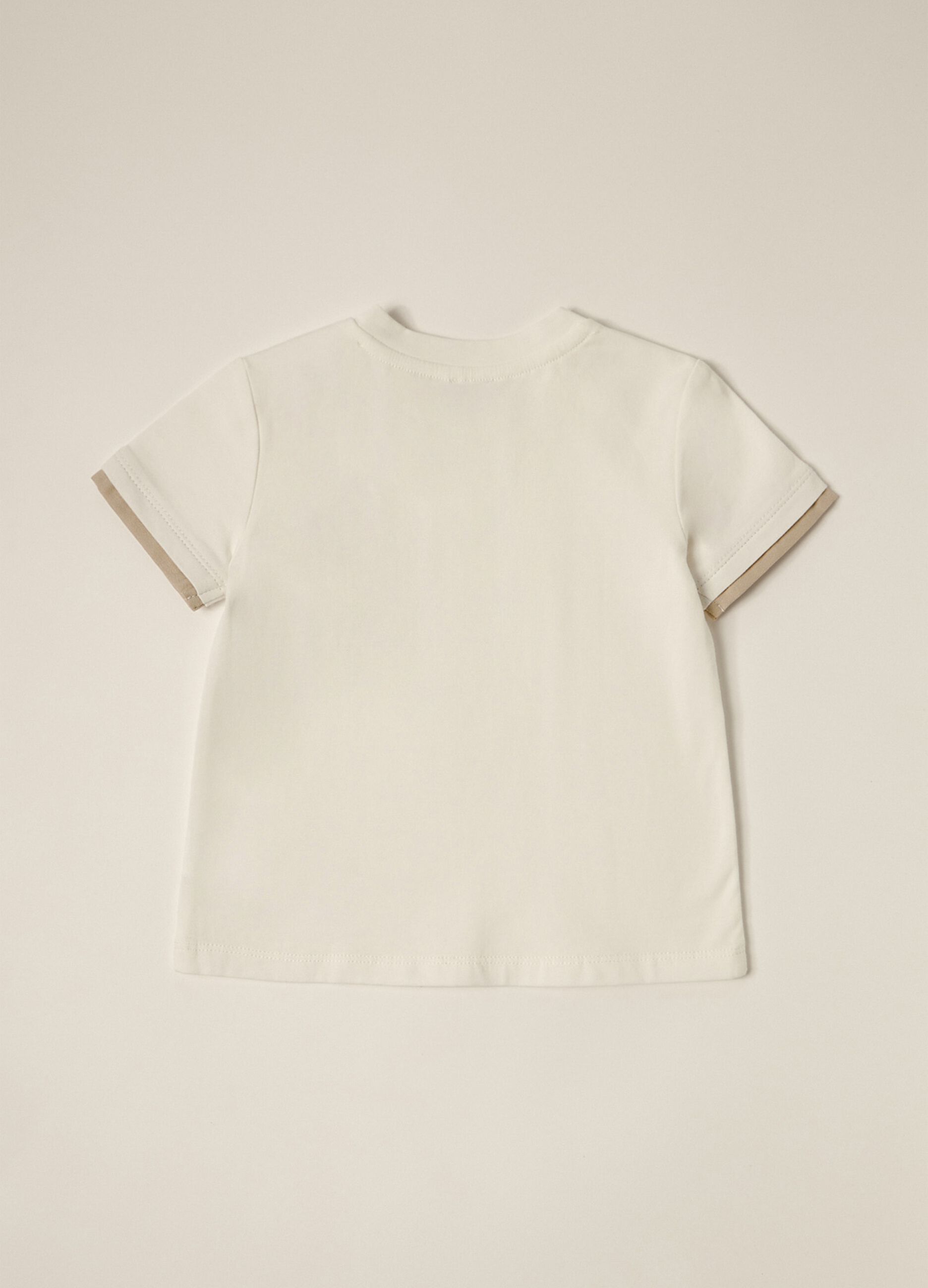 IANA newborn boy T-shirt in stretch cotton jersey