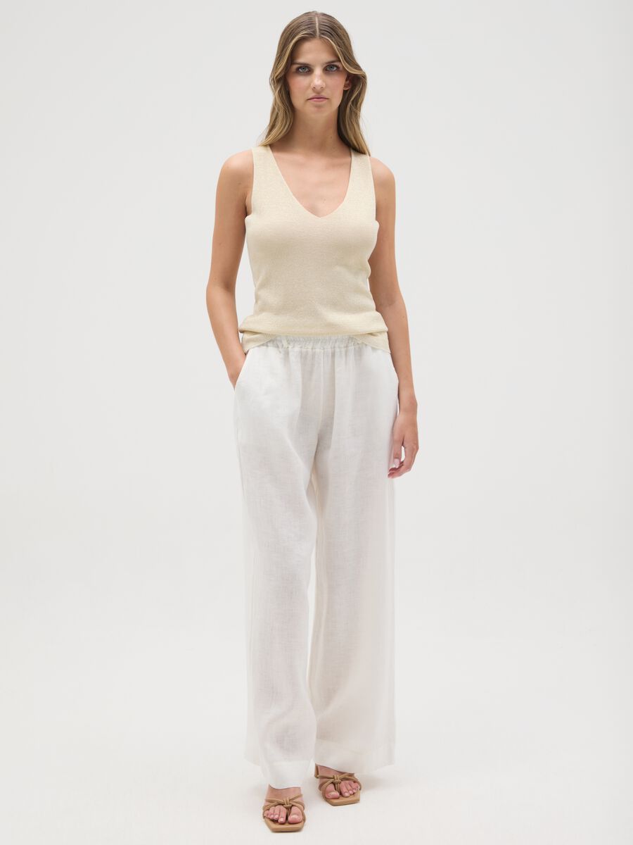 Gold regular fit women's viscose blend top_1