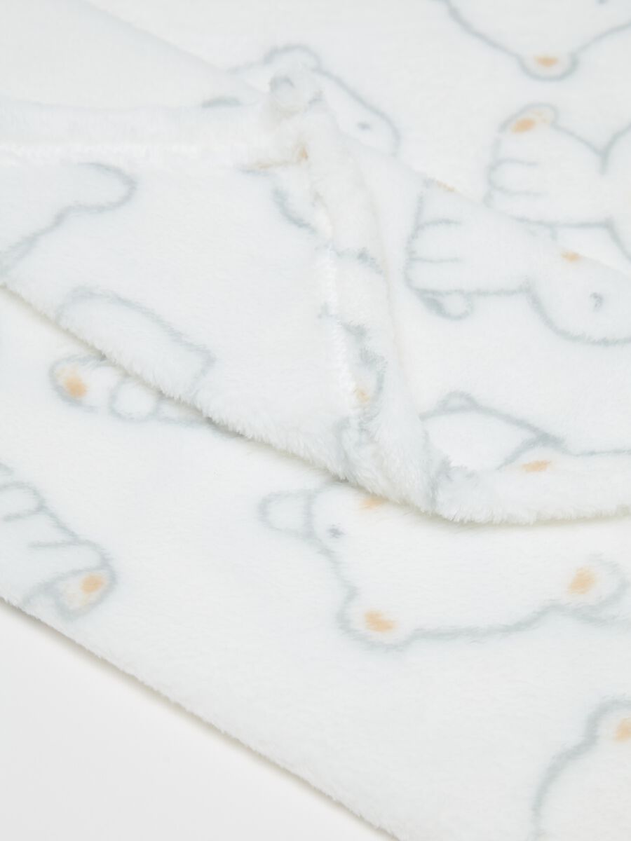 Velour blanket with teddy bears print_1
