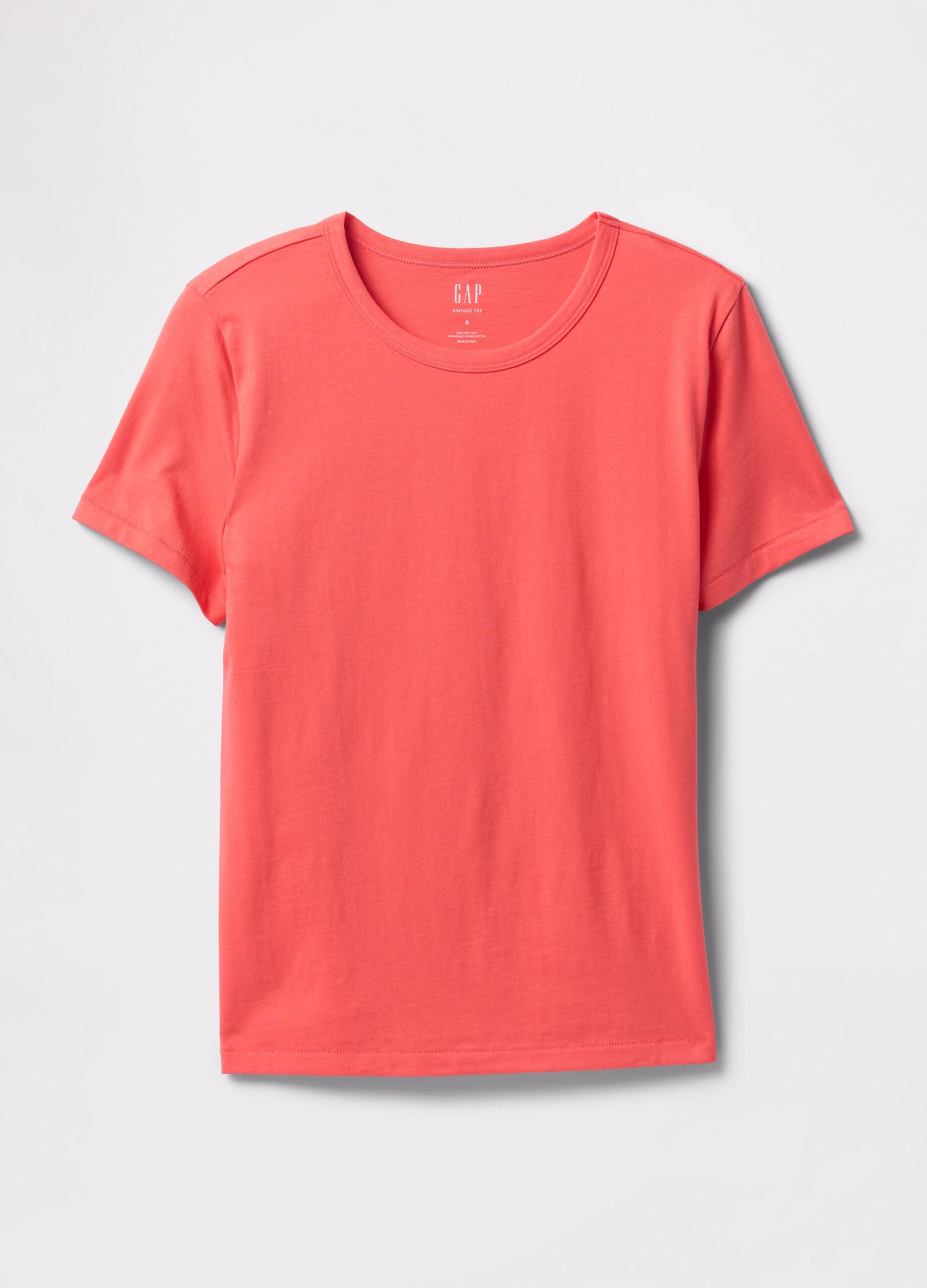 Orange T-shirt in 100% cotton