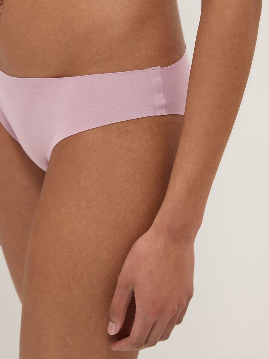 Slip in cotone elasticizzato rosa regular fit_3
