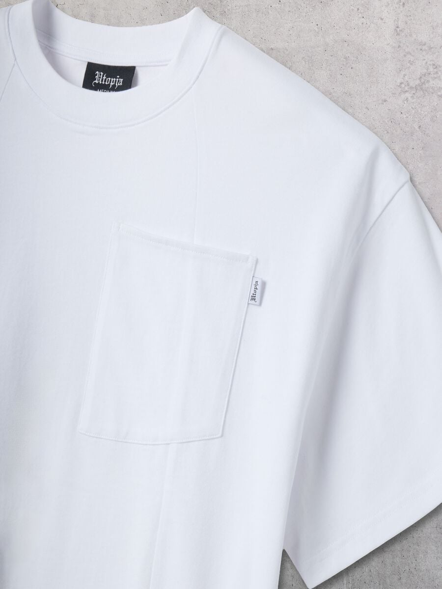 Graphic T-shirt Pocket White_6