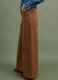 Brown wide-leg stretch cotton trousers_3